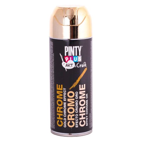 Bombe peinture - effet chromé - 520 mL - or C151