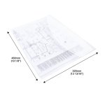 Pochette de rangement à bouton pression Rapesco A3 transparentes - Lot de 10