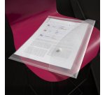 Pochette de rangement à bouton pression Rapesco A3 transparentes - Lot de 10