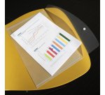 Pochette de rangement à bouton pression Rapesco A4+ transparentes - Lot de 10