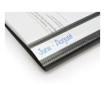 Chemise de présentation à lamelles Rapesco 22,9 x 30,9 cm noires - lot de 25