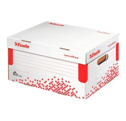 Caisse archives carton automatique Esselte - H 19,3 x L 25,2 x P 35,5 cm