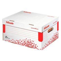 Caisse archives carton automatique Esselte - H 19,3 x L 25,2 x P 35,5 cm