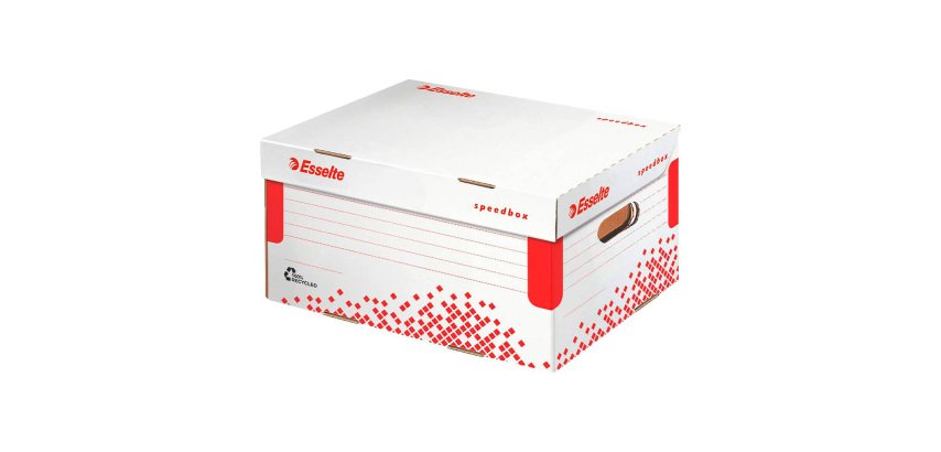 Caisse archives carton automatique Esselte - H 19,3 x L 25,2 x P 35,5 cm