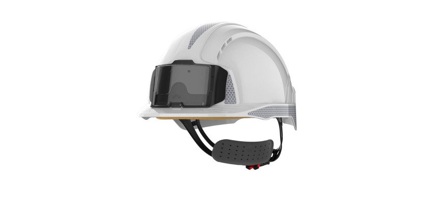 Helm JSP EVOlite mit Standardsichtschutz und Ausweishalter