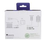 Multiprise secteur avec 3 prises + 4 ports T'NB