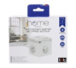 Multiprise secteur avec 3 prises + 4 ports T'NB