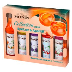 Sirops Monin Coffret pour Spritzer et Aperitif - 5 x 5 cl