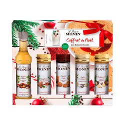 Sirops Monin Coffret de Noel pour cafés et boissins chaudes -  5 x 5 cl
