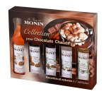 Sirops Monin Coffret collection pour Chocolats chauds et boissons gourmandes- 5 x 5 cl