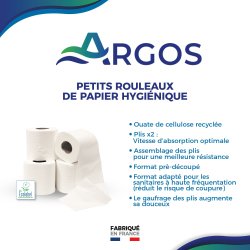 Papier toilette doppelschichtig Argos - 96 Rollen mit je 200 Blättern
