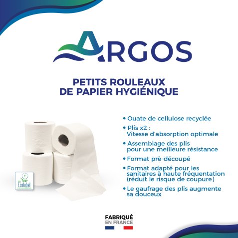 Papier toilette doppelschichtig Argos - 96 Rollen mit je 200 Blättern