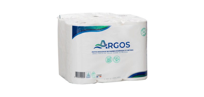 Papier toilette double épaisseur Argos - 96 rouleaux de 200 feuilles