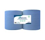 Rouleaux d'essuie-mains Argos double épaisseur bleu 195 m - Colis de 6