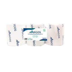 Rouleaux d'essuie-mains Argos double épaisseur blanc 200 m - Colis de 6