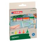 Surligneur Ecoline Edding E 24 - Pochette de 4
