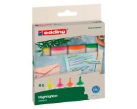 Surligneur Edding E 24 - Pochette de 4