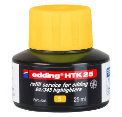 Recharge pour surligeur Ecoline Edding HTK 25 jaune