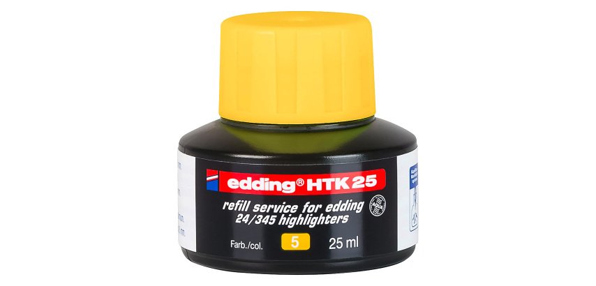 Recharge pour surligeur Edding HTK 25 jaune