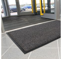Tapis d'entrée Cosmo 60 x 90 cm gris/beige