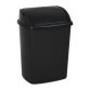 Poubelle plastique 26 litres à couvercle basculant, noir