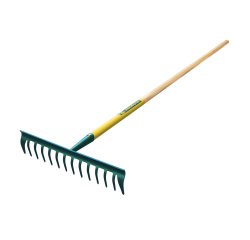 Râteau Duopro Leborgne 14 dents courbes, manche bois