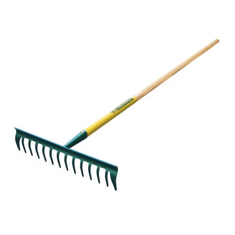 Râteau Duopro Leborgne 14 dents courbes, manche bois