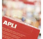 Colgadores autoadhesivos de plástico 100 unidades Apli