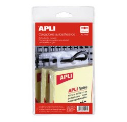 Colgadores autoadhesivos de plástico 100 unidades Apli