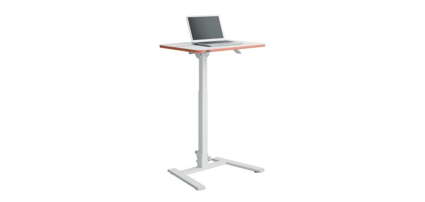 Scrivania compatta pieghevole elevabile Sit-Stand Leitz Ergo colore bianco
