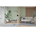 Scrivania compatta pieghevole elevabile Sit-Stand Leitz Ergo colore bianco