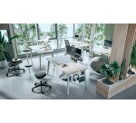 Sgabello Leitz Ergo con rotelle e sedile comfort