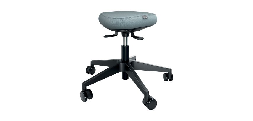 Sgabello Leitz Ergo Active con rotelle e sedile comfort oscillante