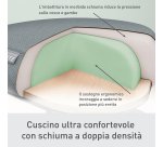 Sgabello Leitz Ergo Active con rotelle e sedile comfort oscillante