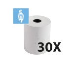 Bobines terminaux bancaires Exacompta 40902E - l 60 mm x L 25 m, Ø 47 mm - 1 pli(s) - paquet de 30