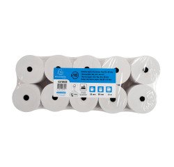 Bobines Caisses Exacompta 43706SE - l 80 mm x L 72 m, Ø 70 mm - 1 pli(s) - paquet de 10