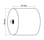 Bobines calculatrices caisses Exacompta 40592E - l 57 mm x L 44 m, Ø 70 mm - 1 pli(s) - paquet de 10