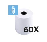 Bobines terminaux bancaires Exacompta 40344E - l 57 mm x L 28 m, Ø 50 mm - 1 pli(s) - paquet de 20