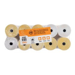 Bobines Caisses Exacompta 40358E - l 76 mm x L 25 m, Ø 70 mm - 2 pli(s) - paquet de 10