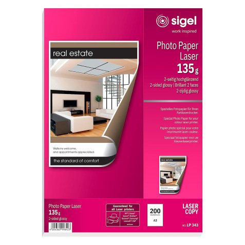Papier photo, A3, 135 g/m2, glossy recto-verso
