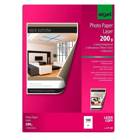 Papier photo, A4, 200 g/m2, glossy recto-verso