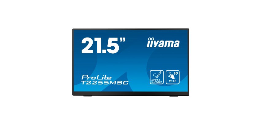 iiyama ProLite T2255MSC-B1 flat PC touch screen 54.6 cm (21.5") 1920 x 1080 pixels Full HD LCD Black