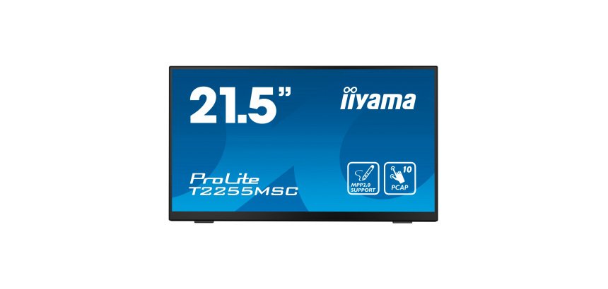 iiyama ProLite T2255MSC-B1 flat PC touch screen 54.6 cm (21.5") 1920 x 1080 pixels Full HD LCD Black
