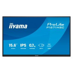 iiyama ProLite P1671HSC-B1 écran de 39,6 cm (15,6") 1920 x 1080 pixels Full HD LCD Noir
