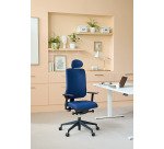 Bureaustoel Sitizen stof met 4D-armleuningen en hoofdsteun