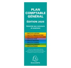 Plan comptable général accordéon 19x7,5cm