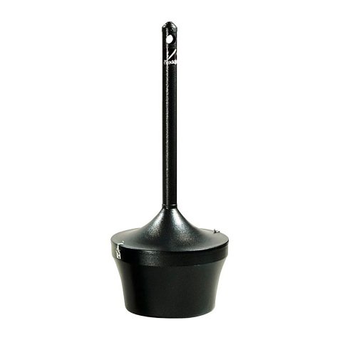 Cendrier sur pied Aladdin, 16,1 litres, noir