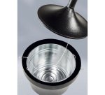 Cendrier sur pied Aladdin, 16,1 litres, noir