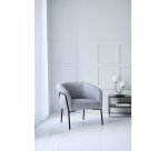 Fauteuil Stellan - Tissu - Pieds métal noirs