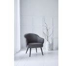 Fauteuil Yvan - Tissu - Pieds métal noirs